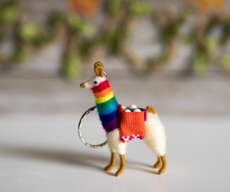 Cute Alpaca Keychain – Inspired Peru